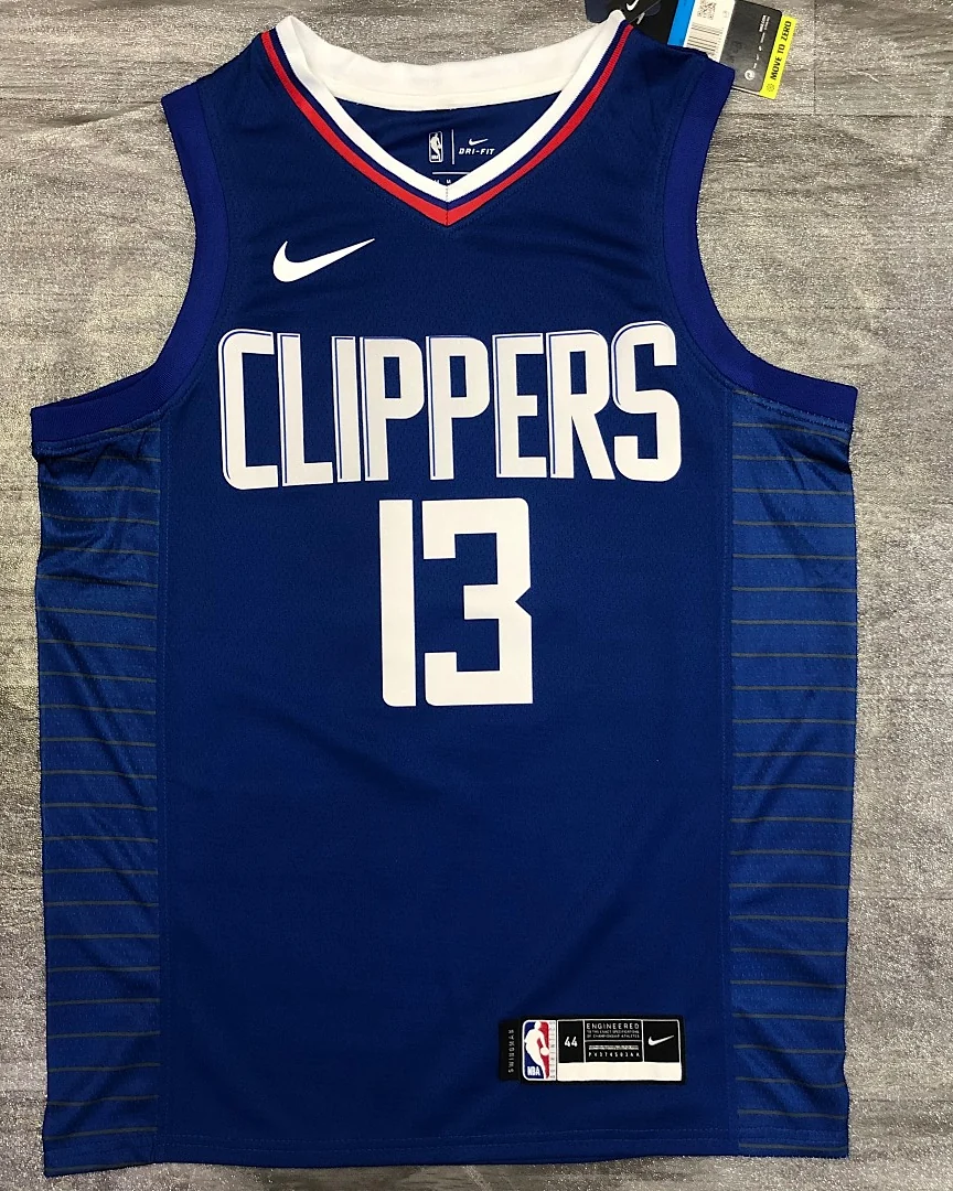 Camisola NBA Los Angeles Clippers Paul George #13 Edição Especial Azul 2020