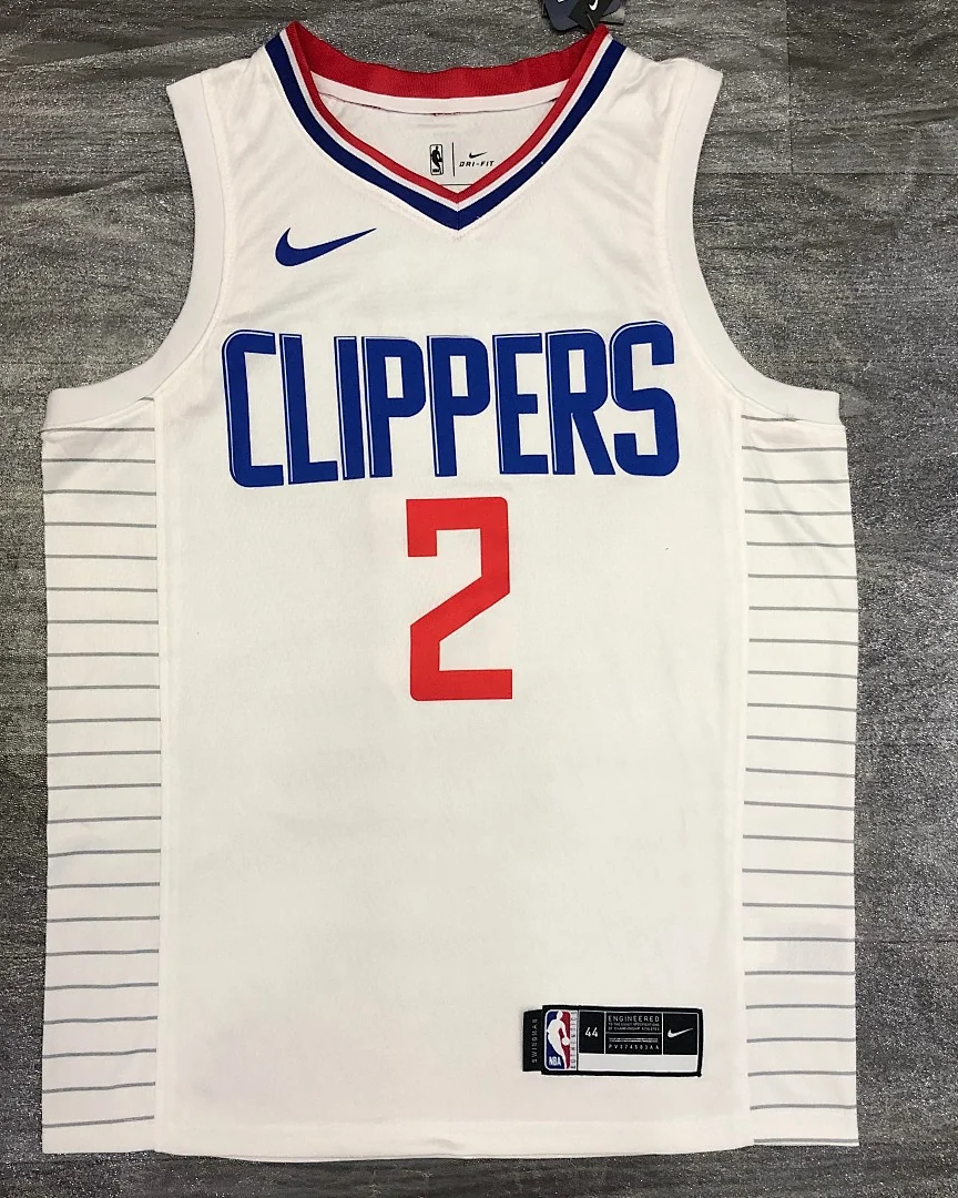 Camisola NBA Los Angeles Clippers Kawhi Leonard #2 Edição Especial Branca 2020