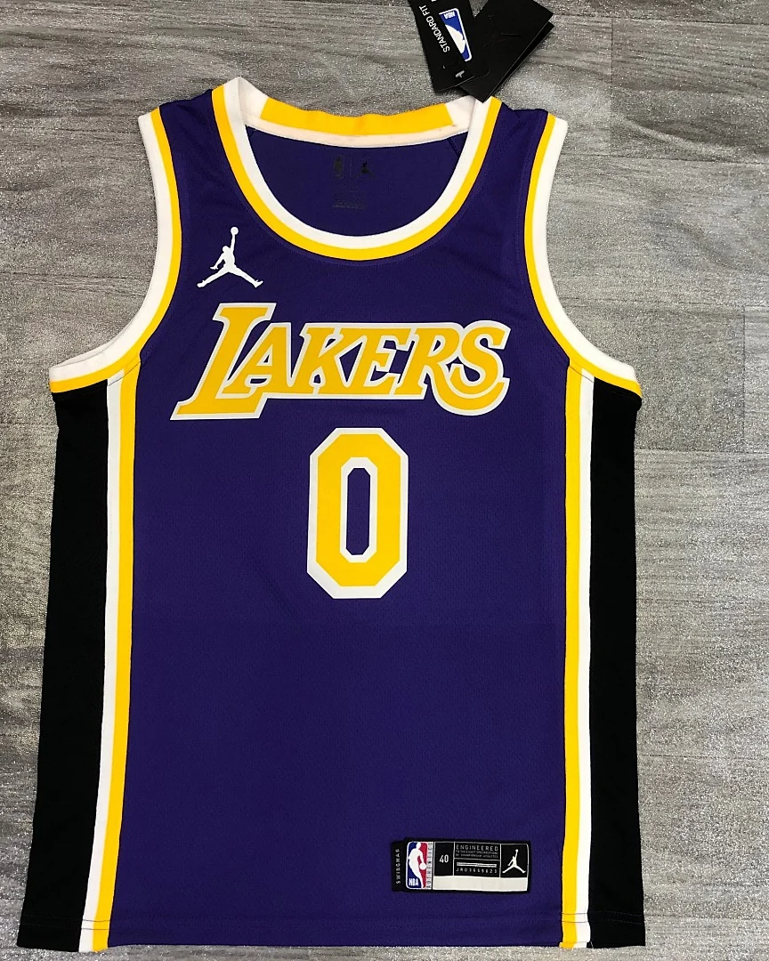 Camisola NBA Los Angeles Lakers Russell Westbrook #0 Jordan · Modelo 2