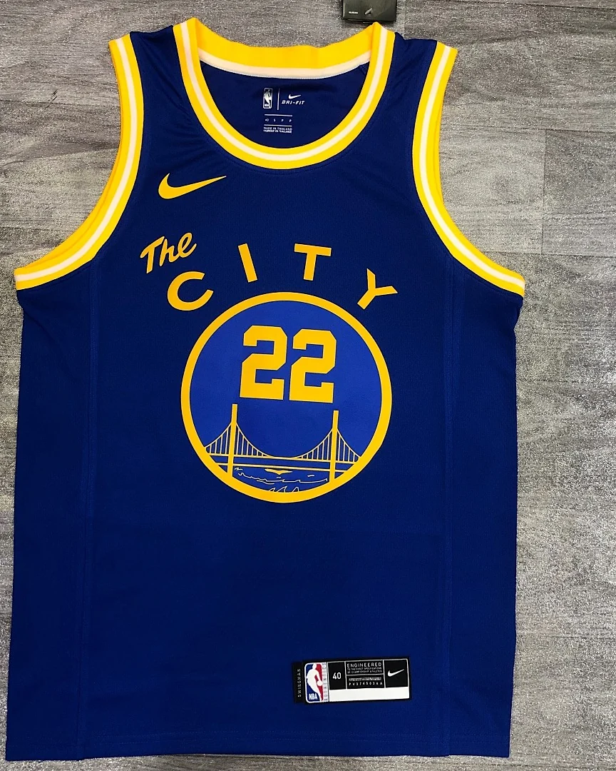 Camisola NBA Golden State Warriors Andrew Wiggins #22 Edição Especial Azul 2021
