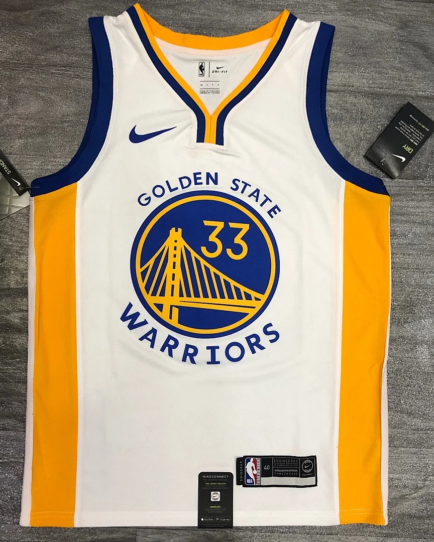 Camisola NBA Golden State Warriors James Wiseman #33 Branca 2020