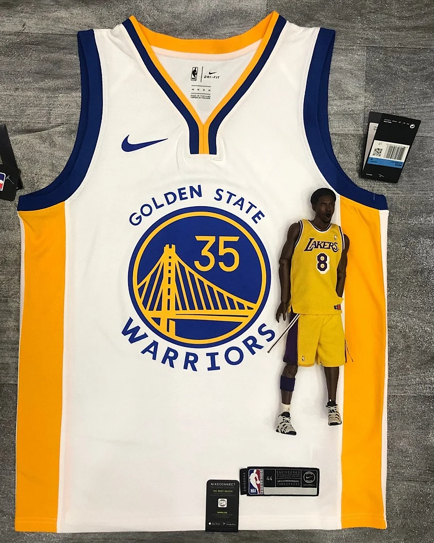 Camisola NBA Golden State Warriors Kevin Durant #35 Branca 2020