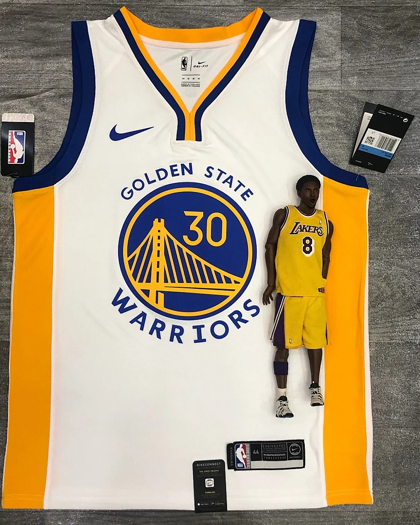 Camisola NBA Golden State Warriors Stephen Curry #30 Branca 2020