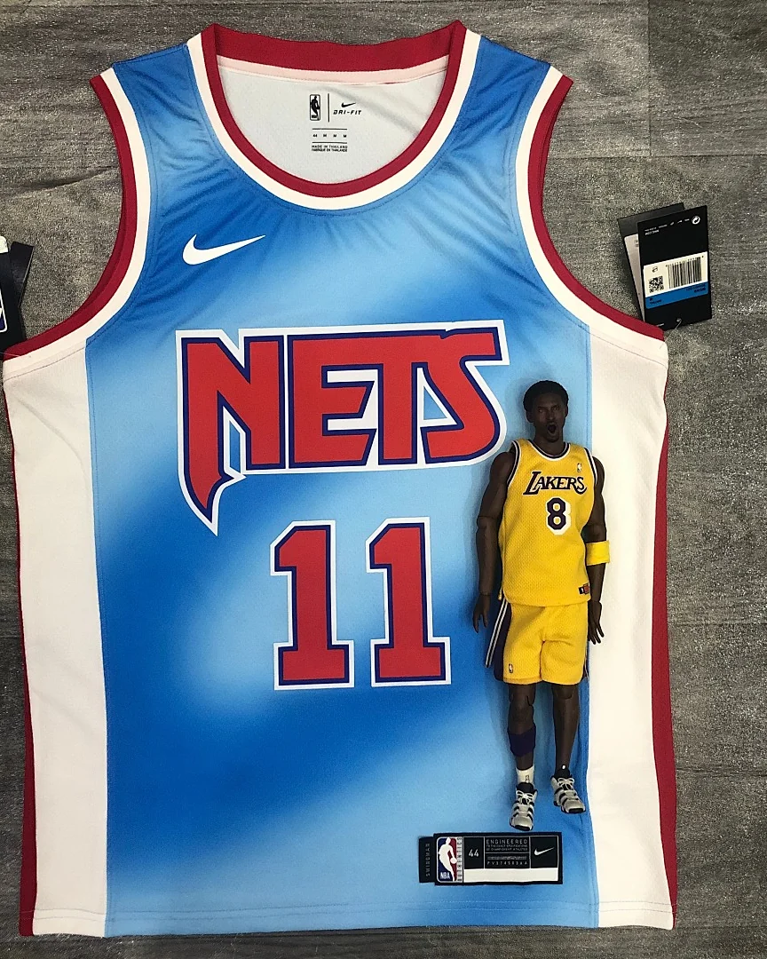 Camisola NBA Brooklyn Nets Kyrie Irving #11 Retro Edição Especial Azul 2021