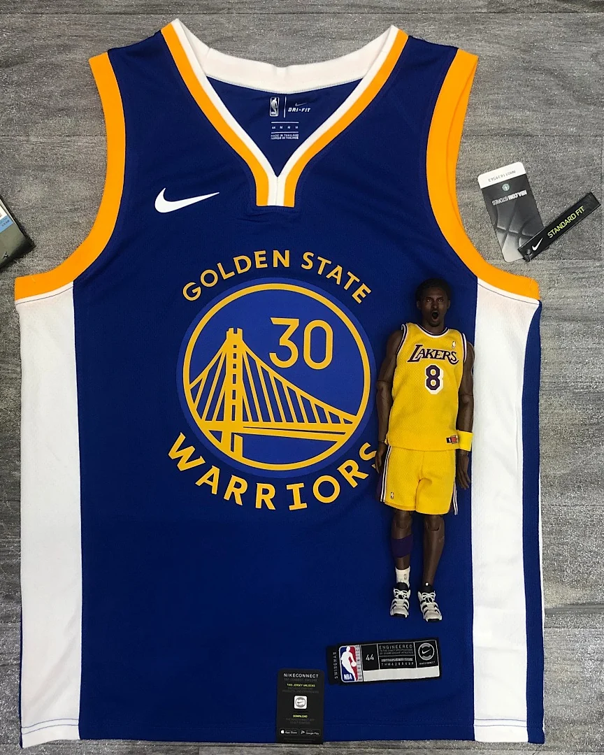 Camisola NBA Golden State Warriors Stephen Curry #30 Azul 2020