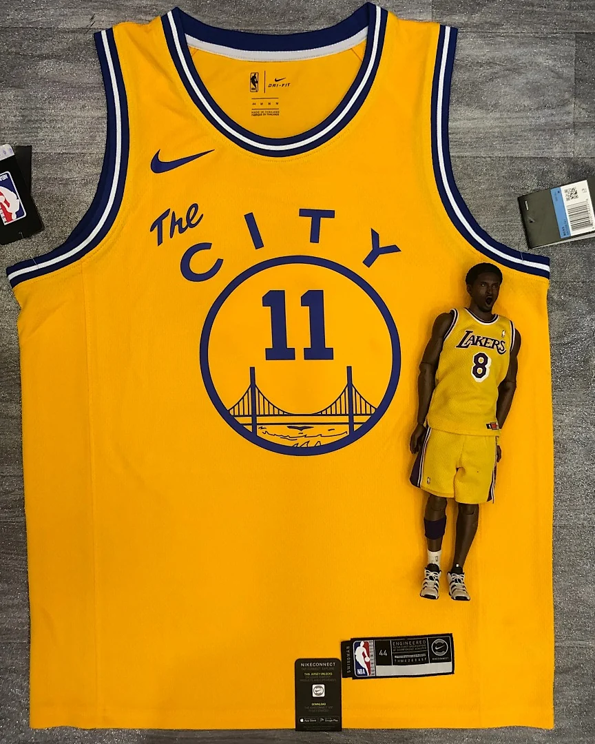 Camisola NBA Golden State Warriors Klay Thompson #11 Edição Especial Amarela