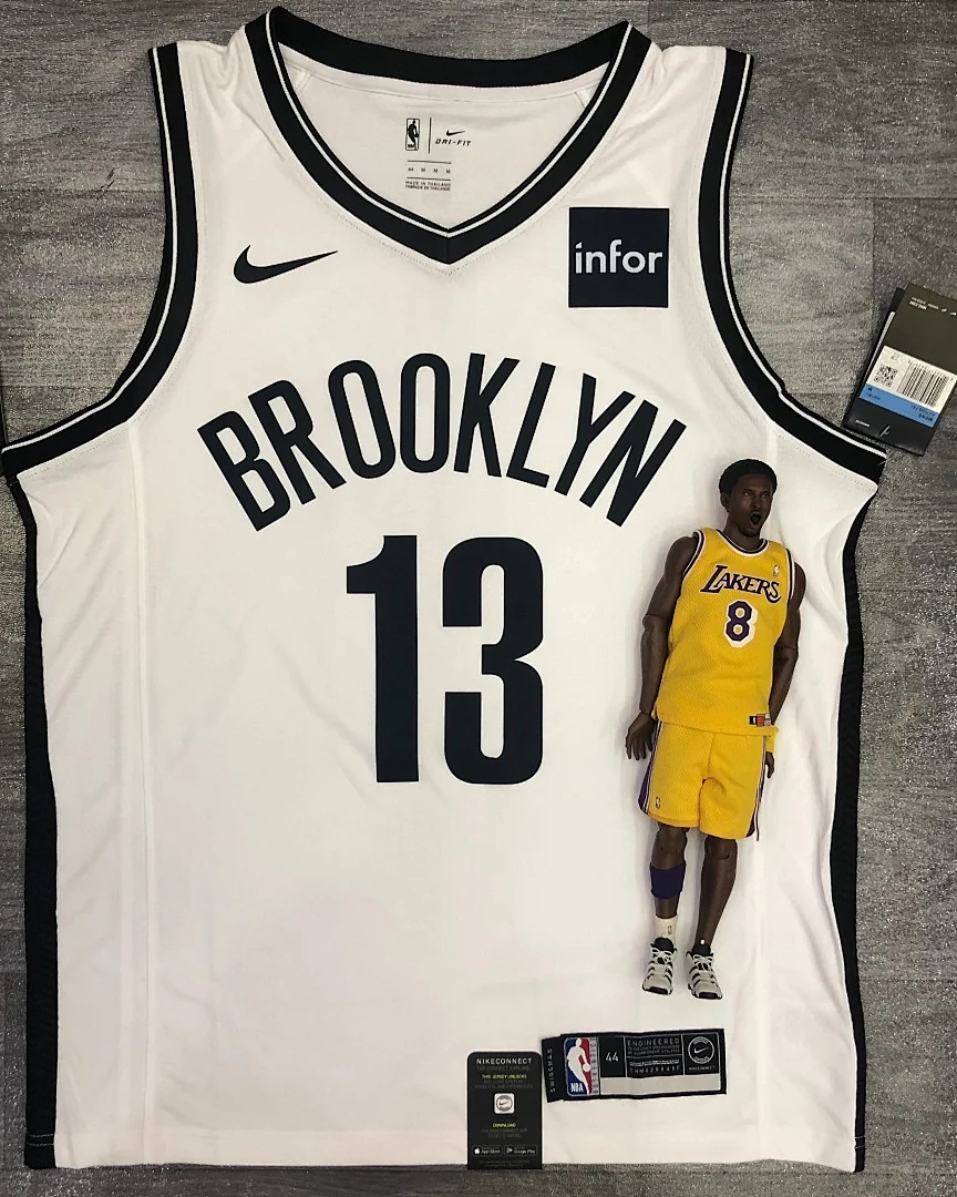 Camisola NBA Brooklyn Nets James Harden #13 Branca