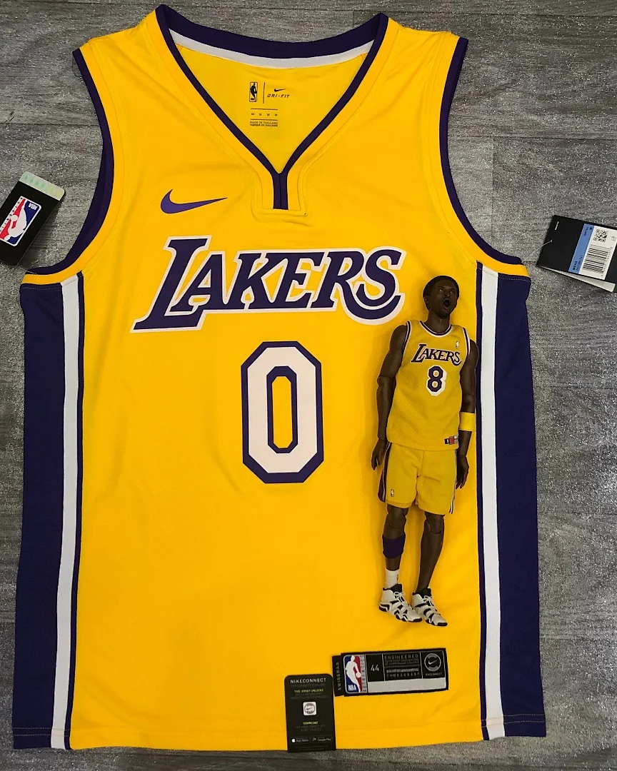 Camisola NBA Los Angeles Lakers Kyle Kuzma #0 Amarela