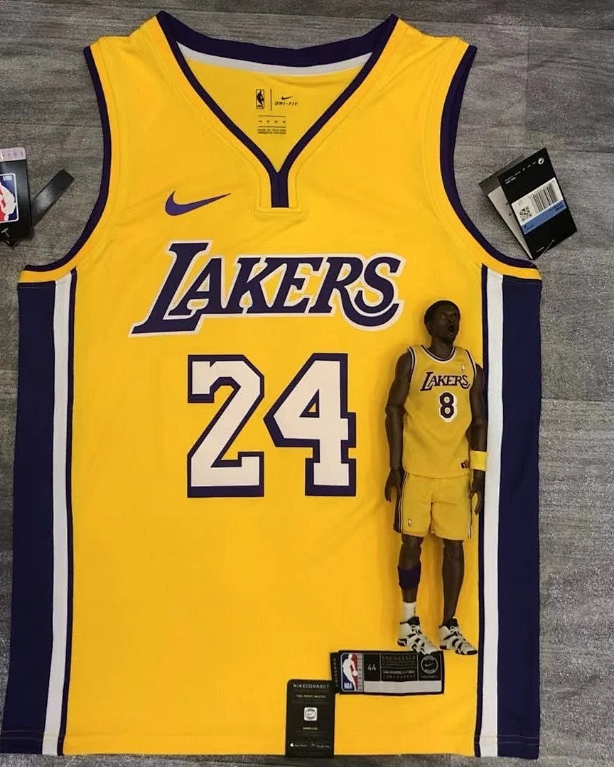 Camisola NBA Los Angeles Lakers Kobe Bryant #24 Amarela