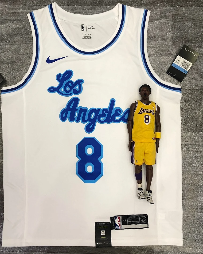 Camisola NBA Los Angeles Lakers Kobe Bryant #8 Latin Nights Branca