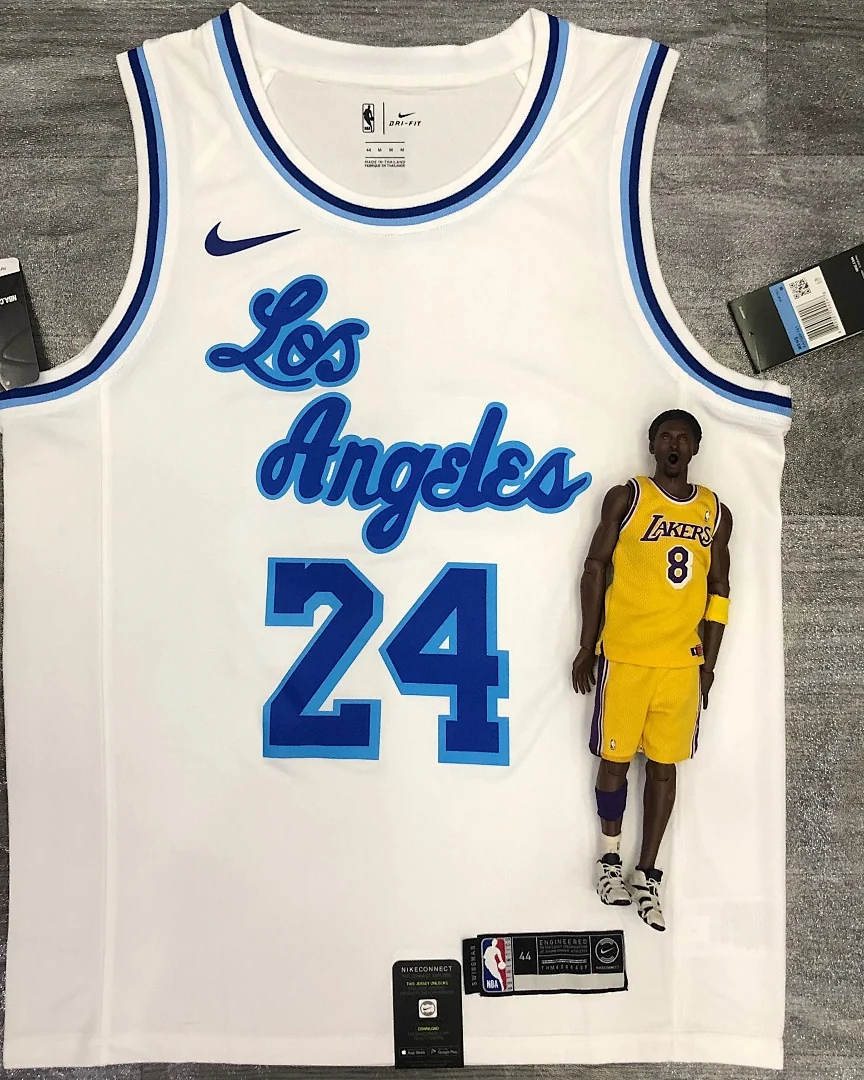 Camisola NBA Los Angeles Lakers Kobe Bryant #24 Latin Nights Branca