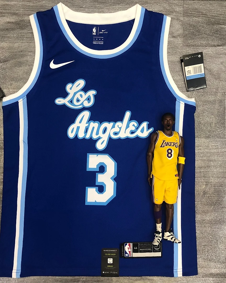 Camisola NBA Los Angeles Lakers Anthony Davis #3 Latin Nights Azul