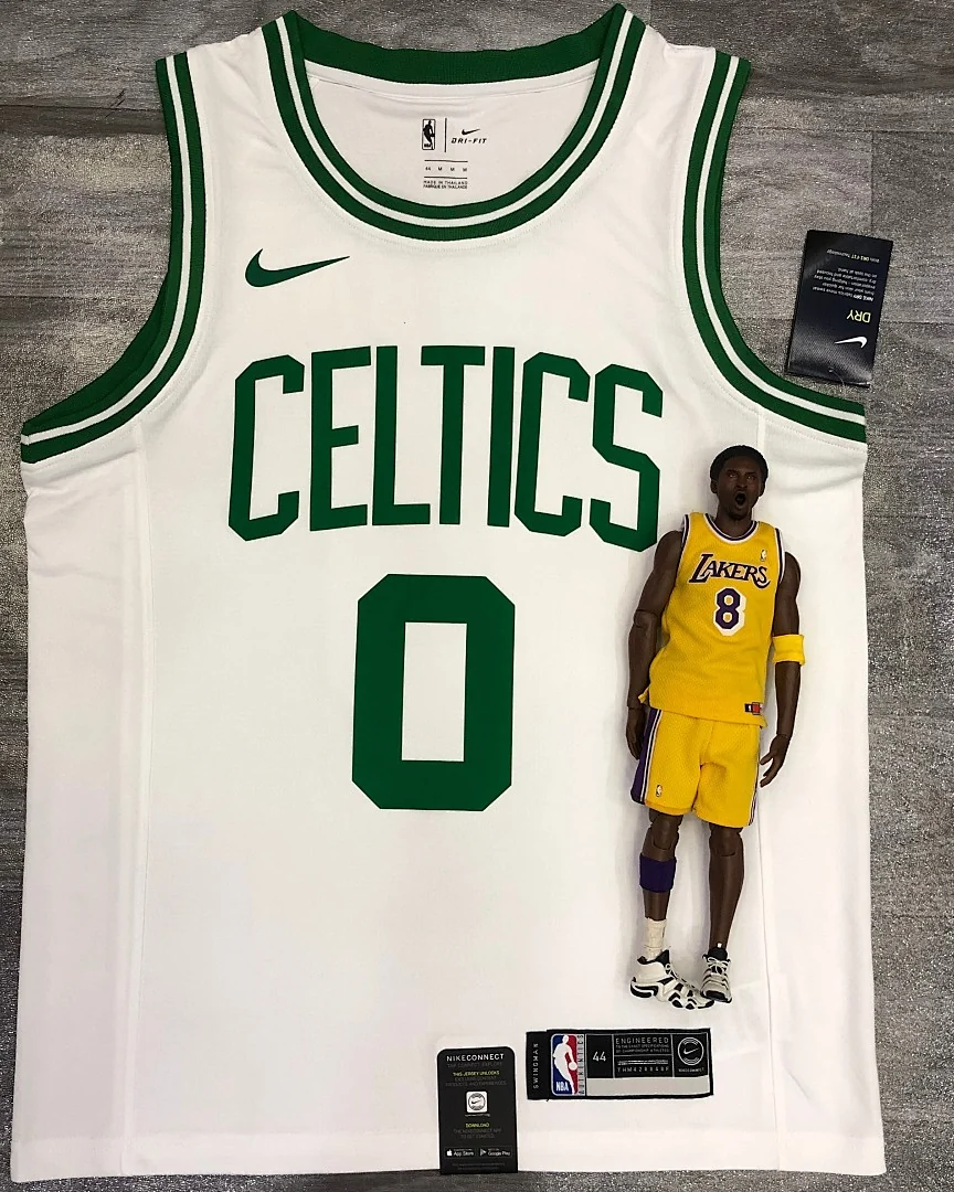 Camisola NBA Boston Celtics Jayson Tatum #0 Retro Branca