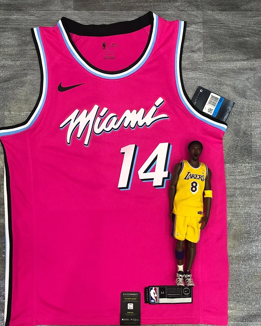 Camisola NBA Miami Heat Tyler Herro #14 Edição Especial Rosa