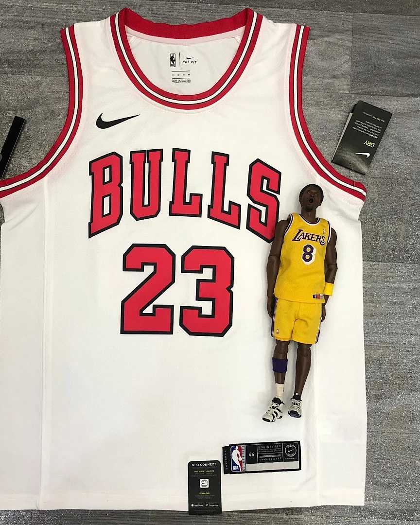 Camisola NBA Chicago Bulls Michael Jordan #23 Branca