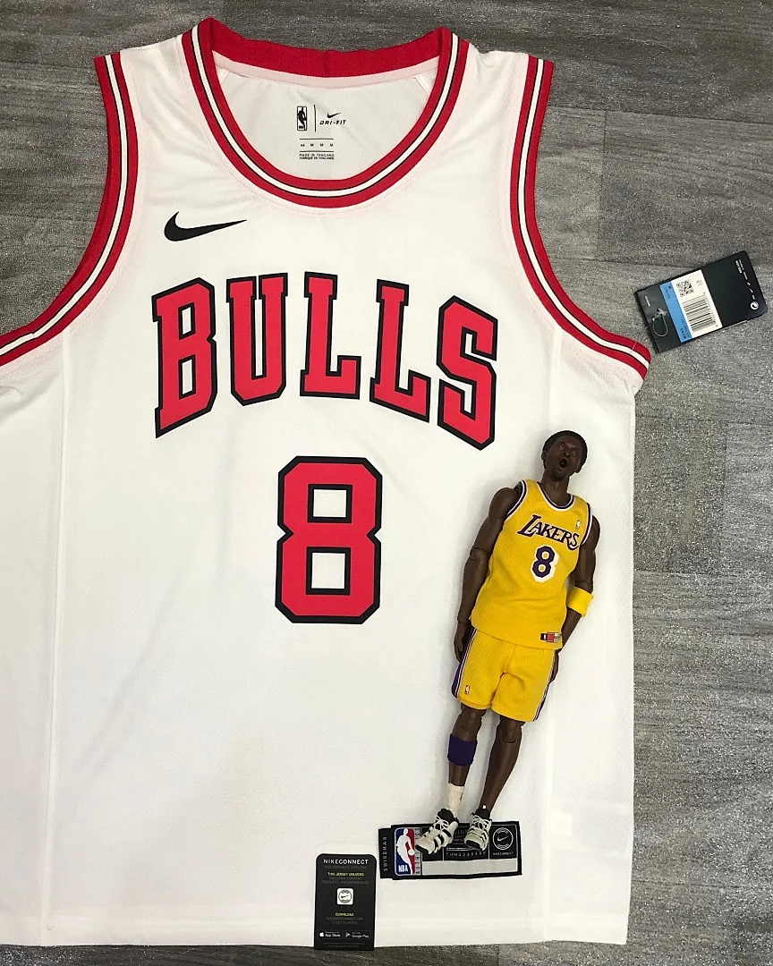 Camisola NBA Chicago Bulls Zach LaVine #8 Branca