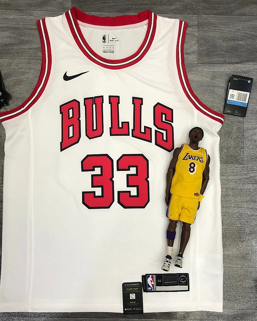 Camisola NBA Chicago Bulls Scottie Pippen #33 Branca