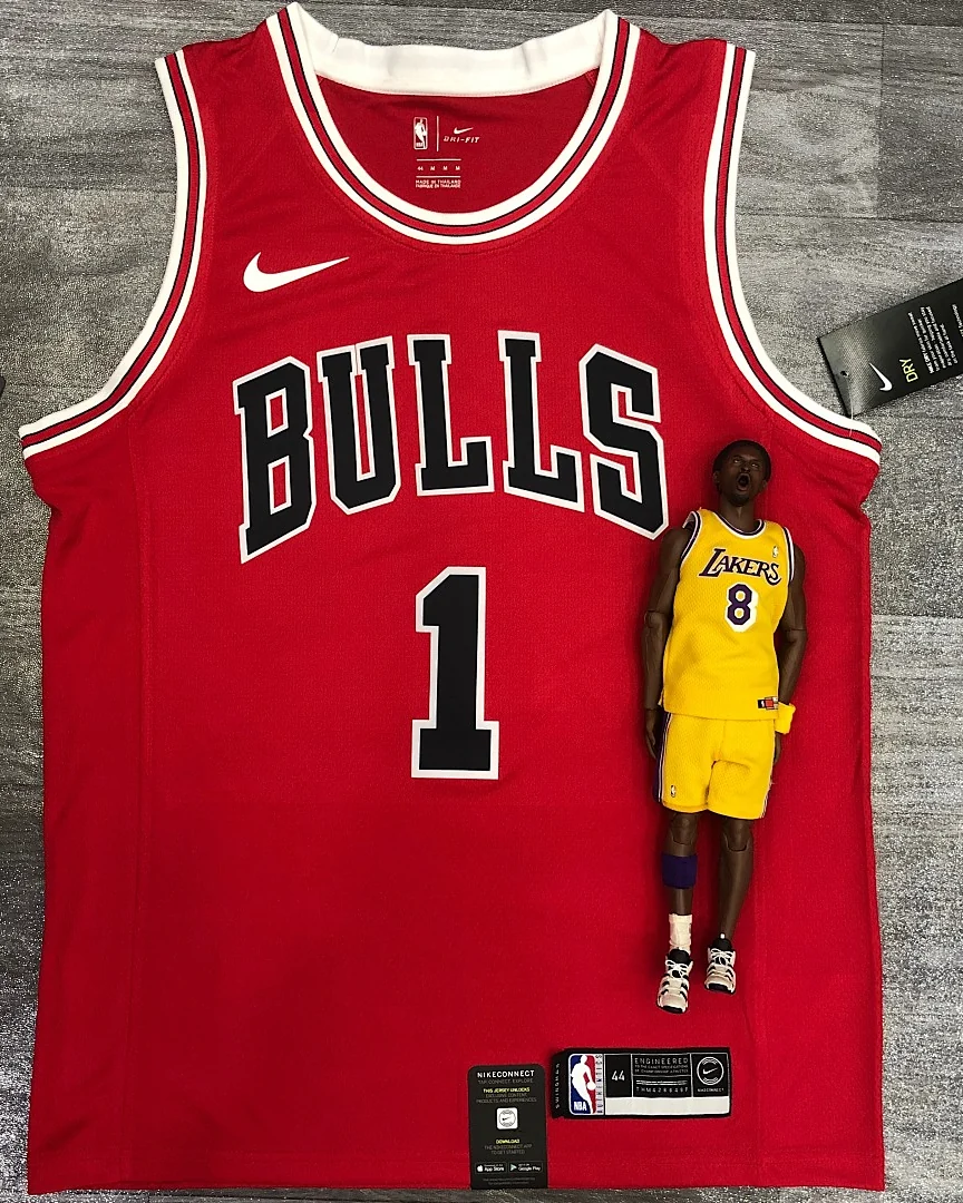 Camisola NBA Chicago Bulls Derrick Rose #1 Vermelha