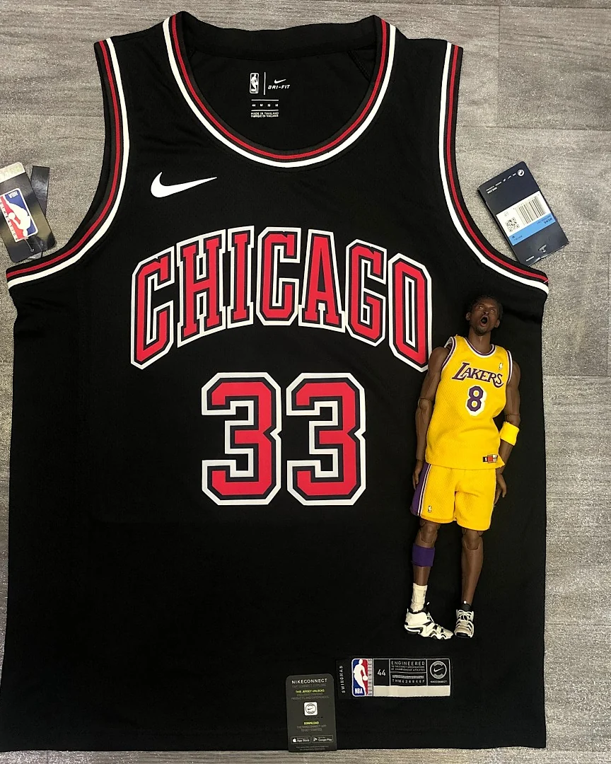 Camisola NBA Chicago Bulls Scottie Pippen #33 Preta