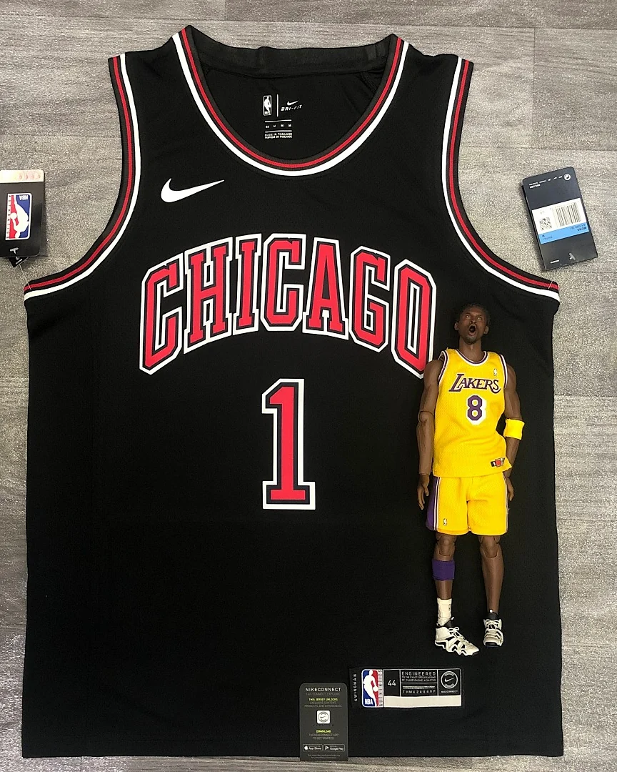 Camisola NBA Chicago Bulls Derrick Rose #1 Preta