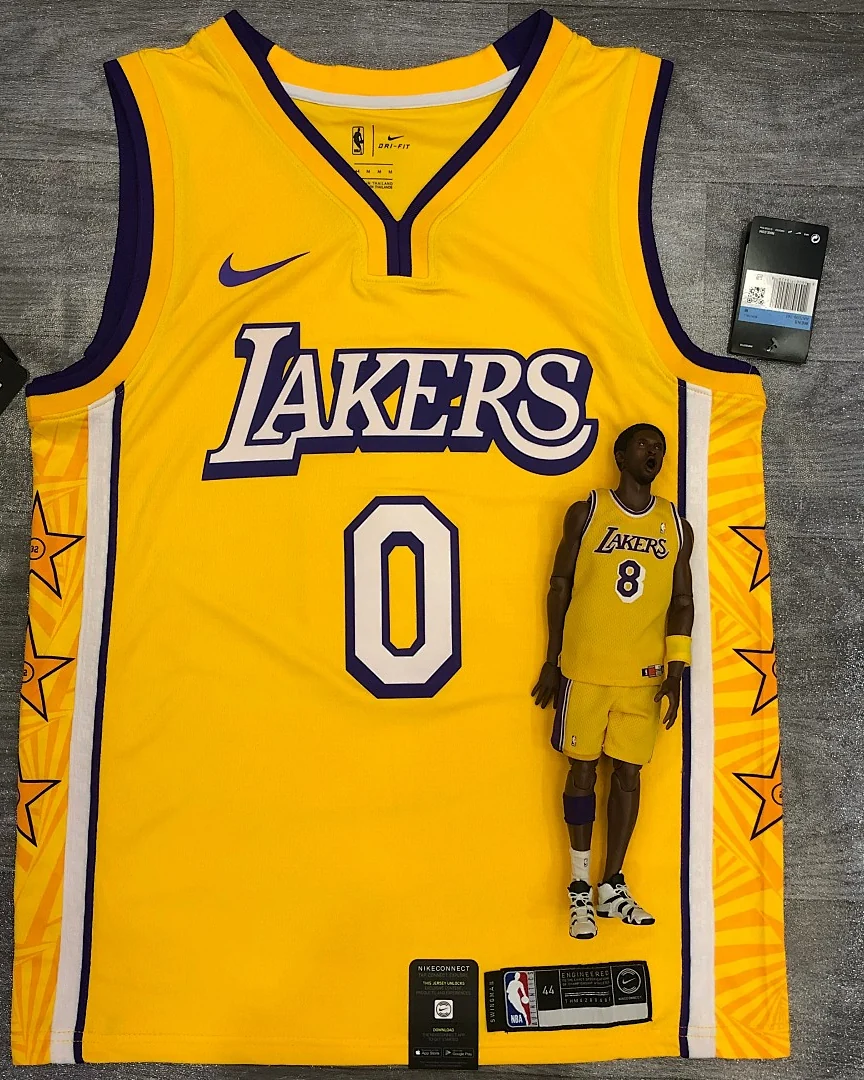 Camisola NBA Los Angeles Lakers Kyle Kuzma #0 Edição Especial · Modelo 2