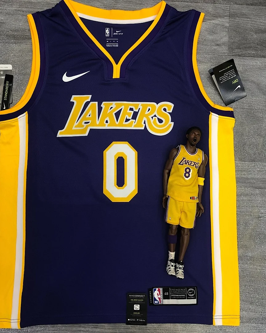 Camisola NBA Los Angeles Lakers Kyle Kuzma #0 Roxa