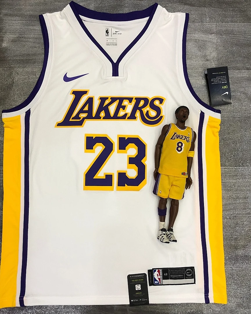 Camisola NBA Los Angeles Lakers LeBron James #23 Branca