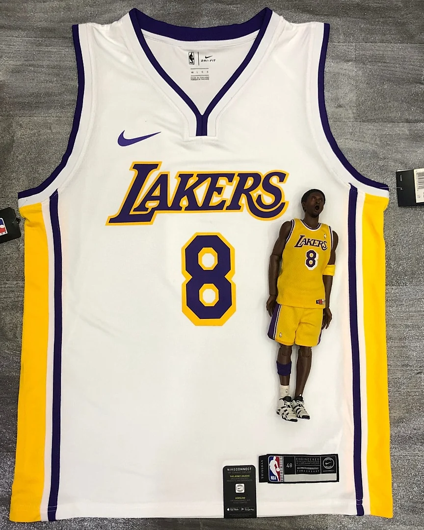Camisola NBA Los Angeles Lakers Kobe Bryant #8 Branca