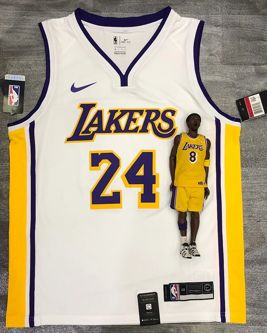 Camisola NBA Los Angeles Lakers Kobe Bryant #24 Branca