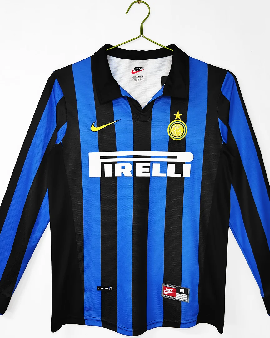 Camisola Retro Inter de Milão 1998/99 Principal Manga Comprida