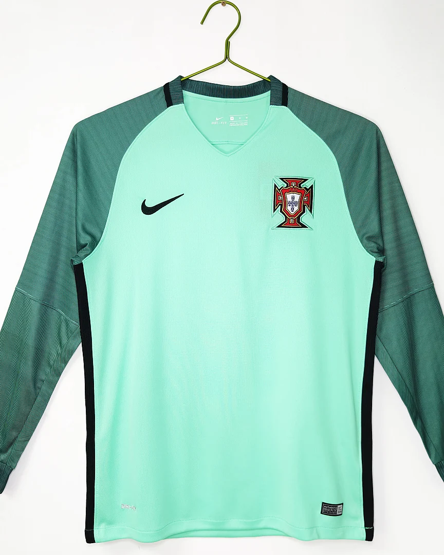 Camisola Retro Portugal 2016 Alternativa Manga Comprida