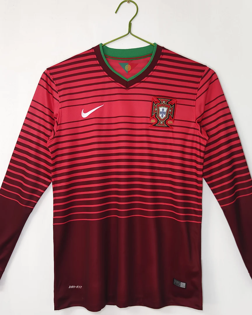 Camisola Retro Portugal 2014 Principal Manga Comprida