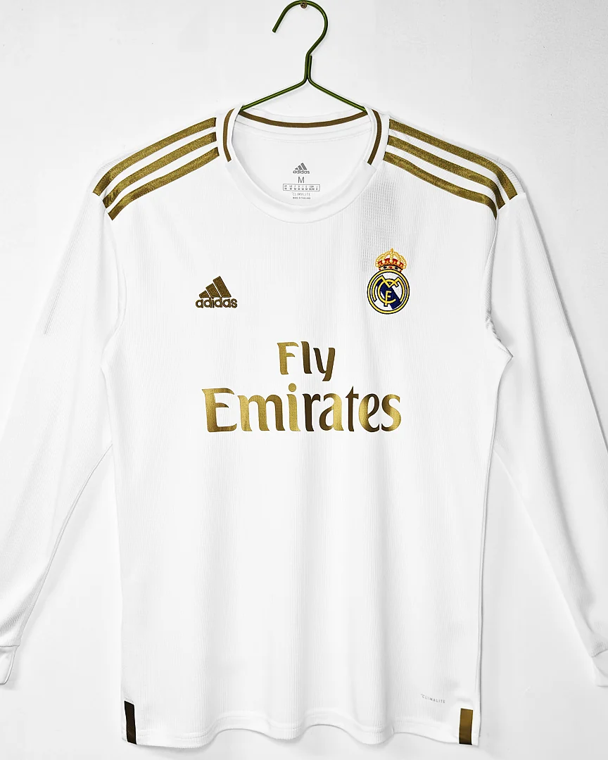 Camisola Retro Real Madrid 19/20 Principal Manga Comprida