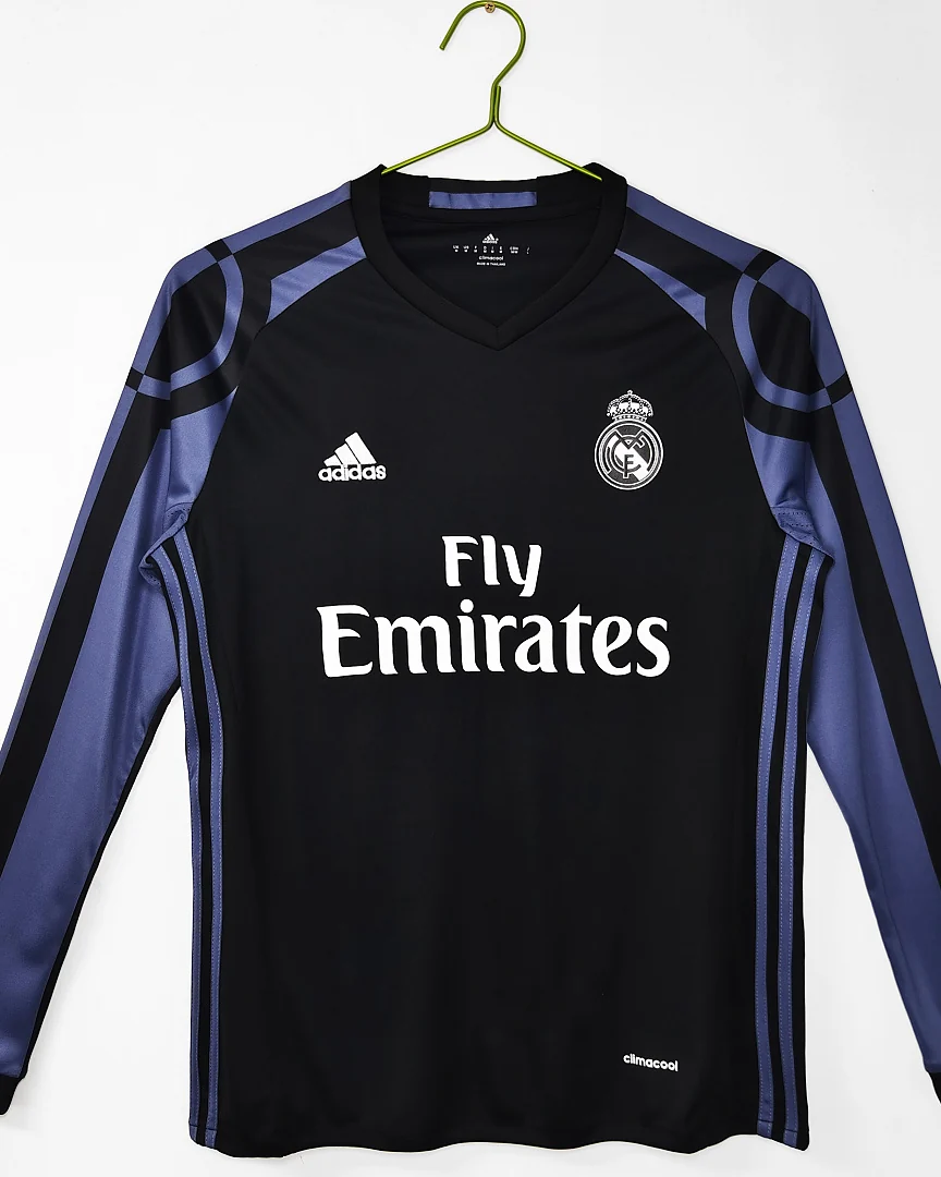 Camisola Retro Real Madrid 16/17 Terceira Manga Comprida