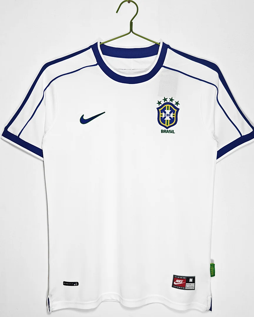 Camisola Retro Brasil 1998 Branca