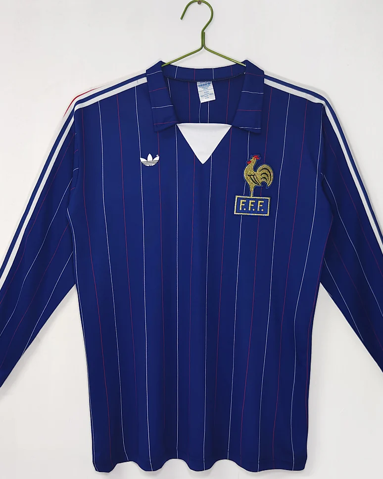 Camisola Retro França 1980/82 Principal Manga Comprida