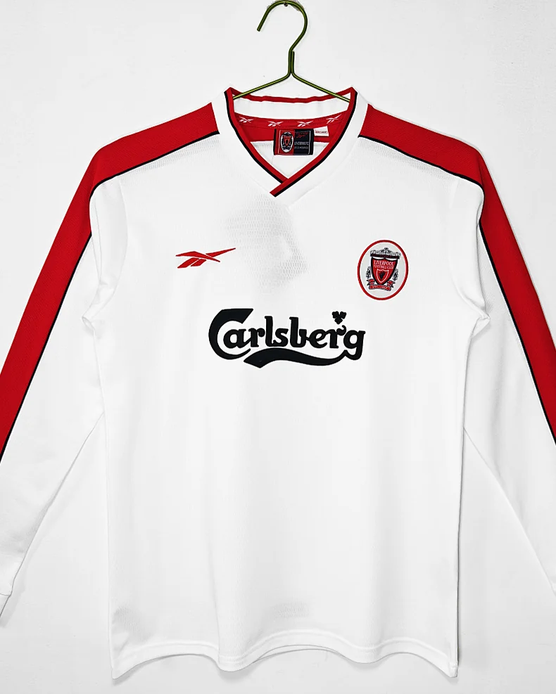 Camisola Retro Liverpool 1998 Alternativa Manga Comprida