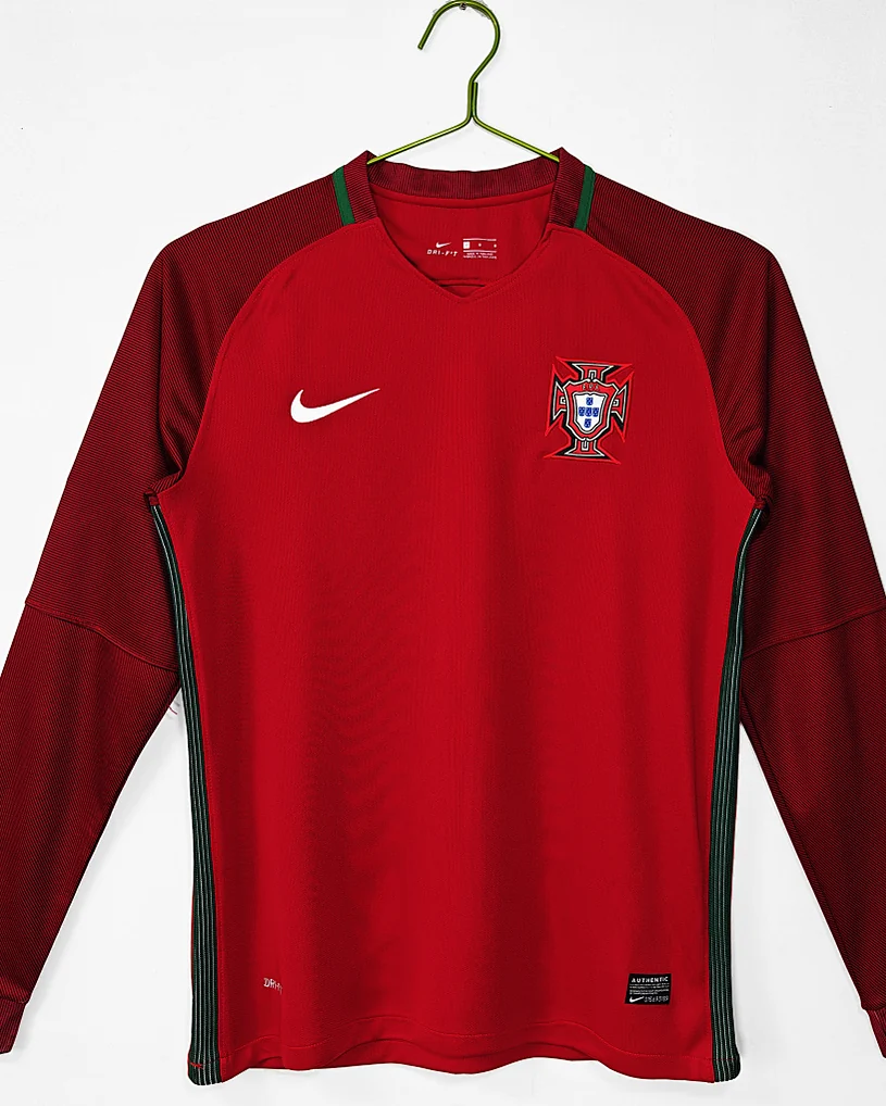 Camisola Retro Portugal 2016 Principal Manga Comprida