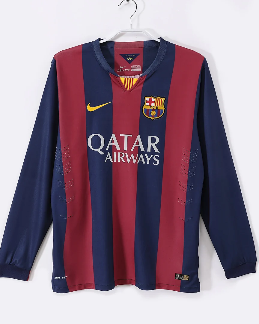 Camisola Retro Barcelona 14/15 Principal Manga Comprida