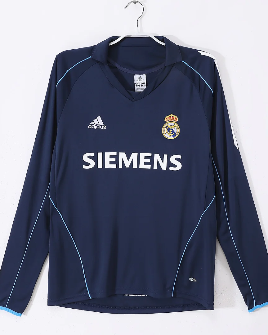 Camisola Retro Real Madrid 05/06 Alternativa Manga Comprida