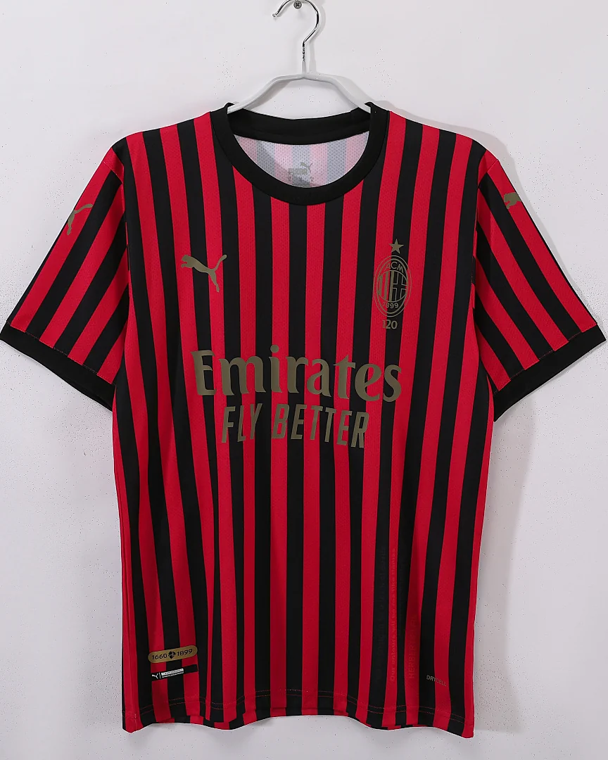 Camisola Retro AC Milan 120 Anos