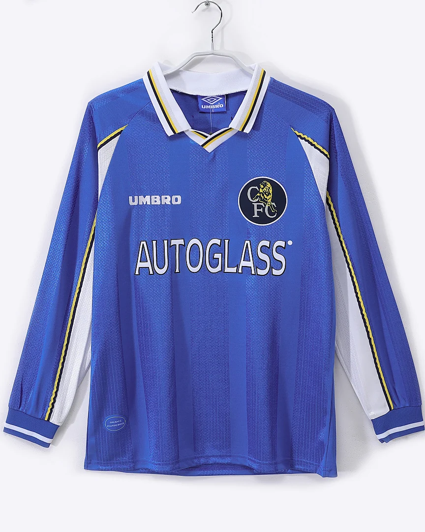 Camisola Retro Chelsea 1997/99 Principal Manga Comprida