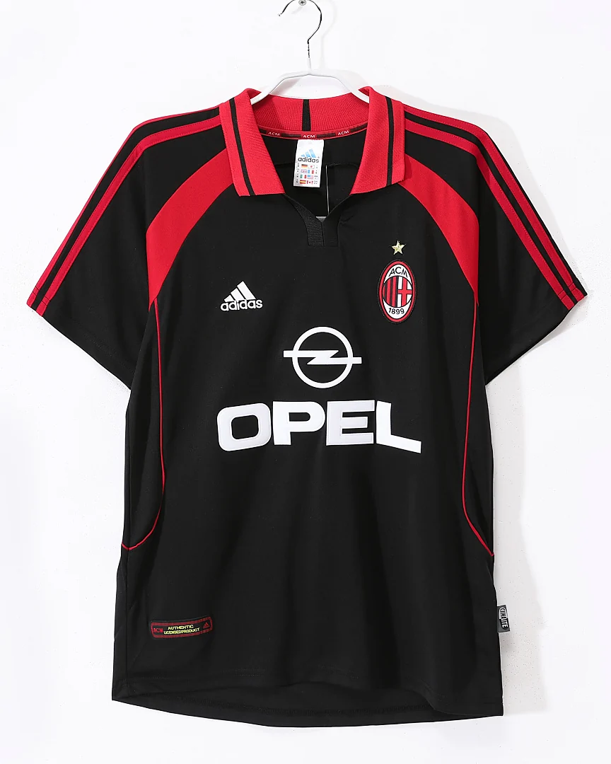 Camisola Retro AC Milan 2000/01 Terceira