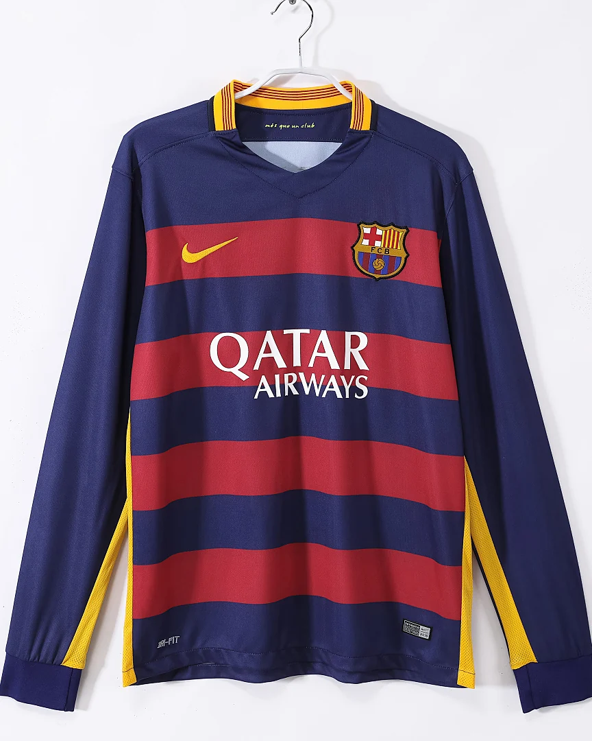 Camisola Retro Barcelona 15/16 Principal Manga Comprida