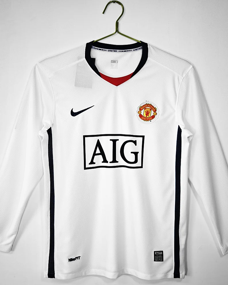 Camisola Retro Manchester United 08/09 Alternativa Manga Comprida