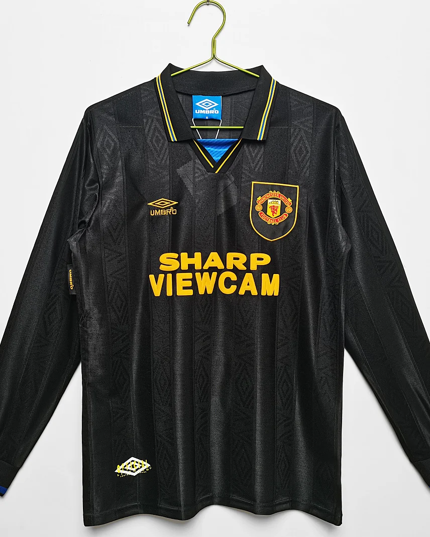 Camisola Retro Manchester United 1993/94 Alternativa Manga Comprida