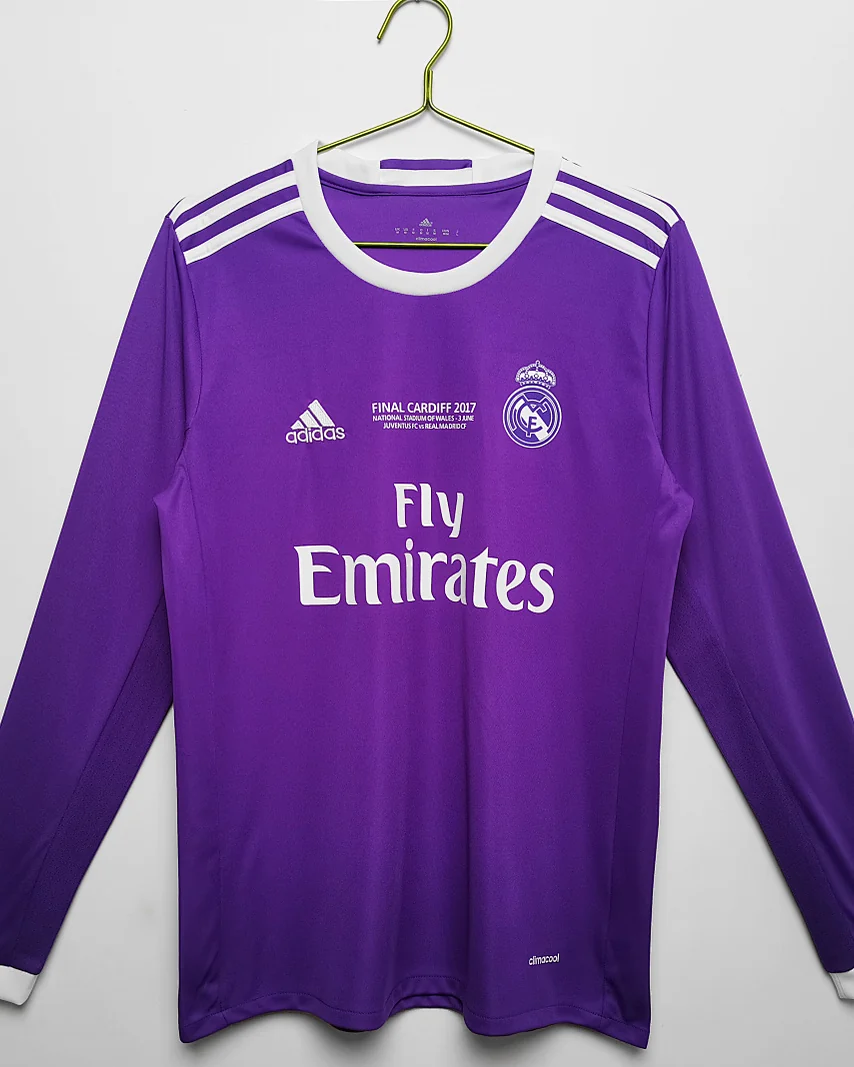 Camisola Retro Real Madrid 16/17 Alternativa Manga Comprida