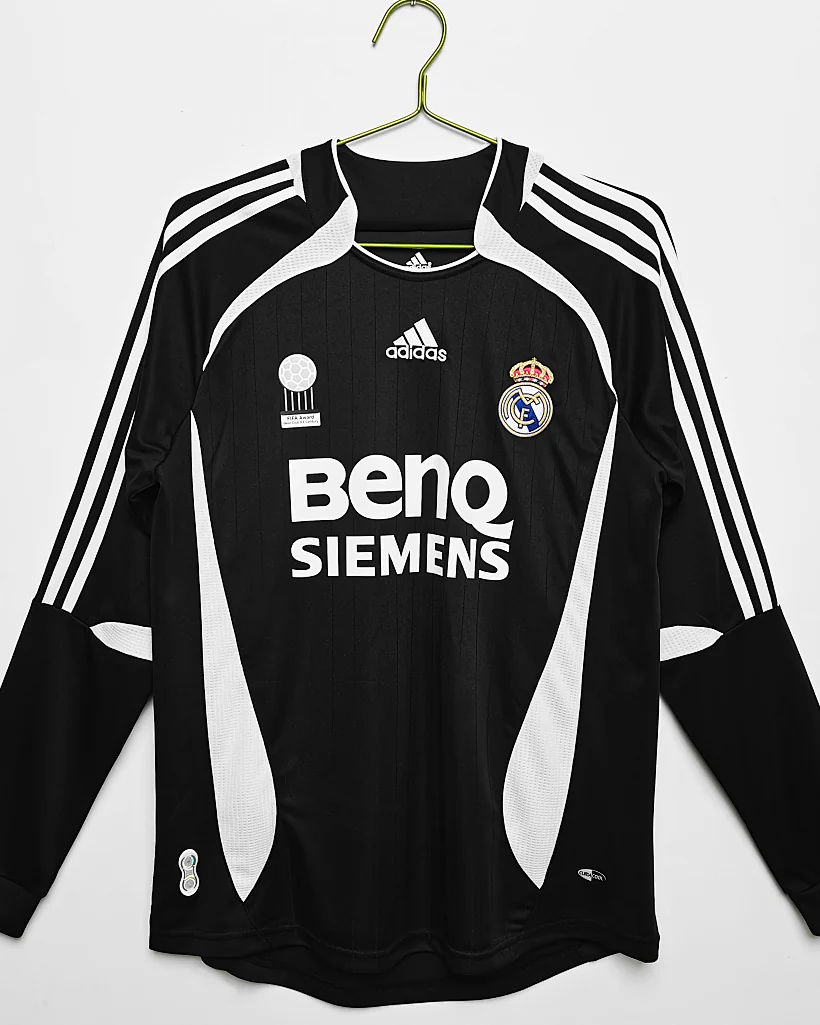 Camisola Retro Real Madrid 06/07 Terceira Manga Comprida