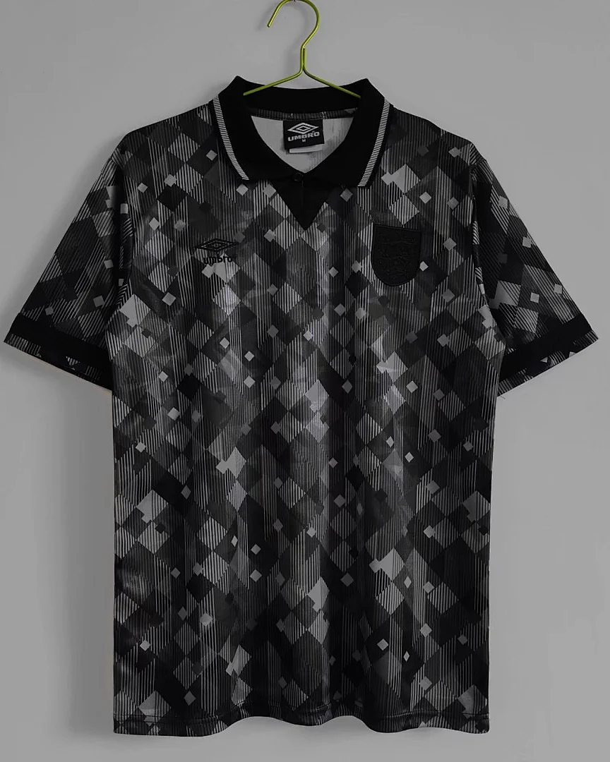 Camisola Retro Inglaterra 1990 Preta