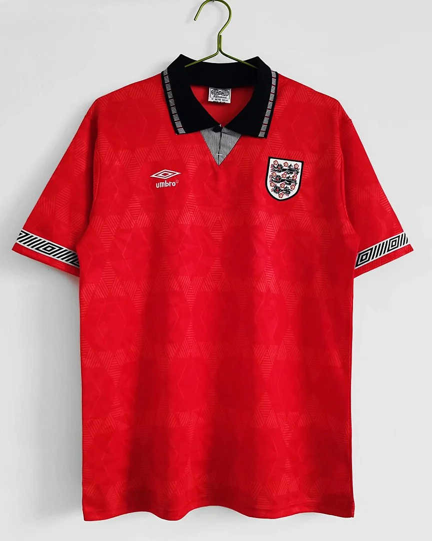 Camisola Retro Inglaterra 1990 Alternativa